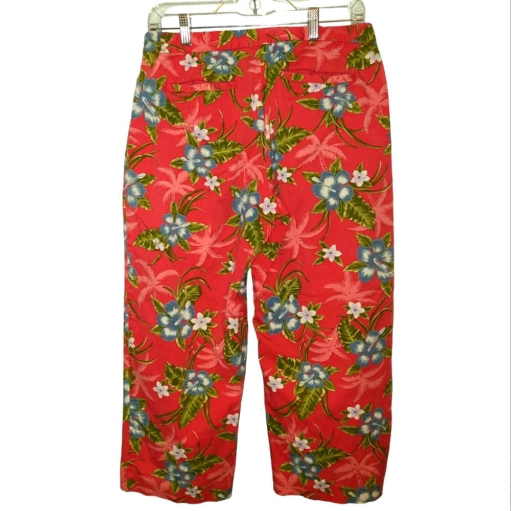 Tommy Bahama Floral Stretch Capri Pants‎ Size 10